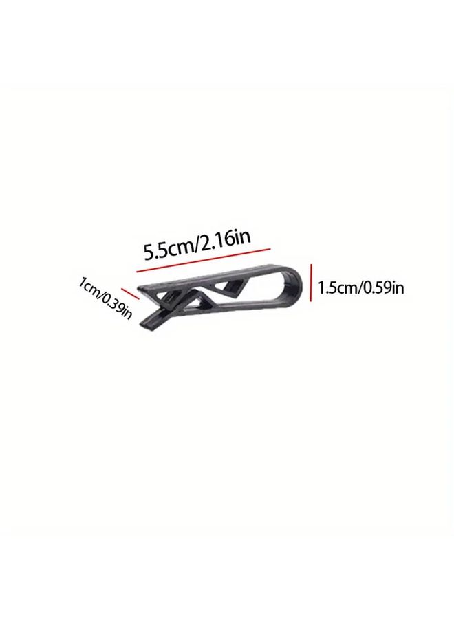 10 Pcs Black Multi Purpose Sealed Food Bag Clips Non Slip Garbage Bag Clips Memo Clips For Kitchen Bathroom Bedroom Living Room Dormitory Office - Image 2