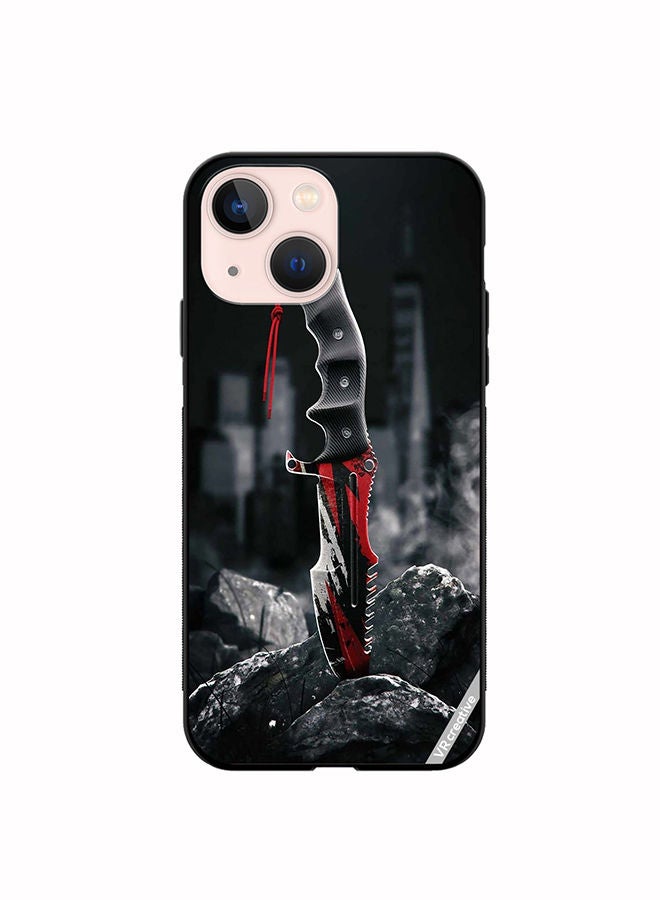 VR CREATIVE Protective Case Cover For Apple iPhone 14 Huntsman Knife Design Multicolour - Image 1