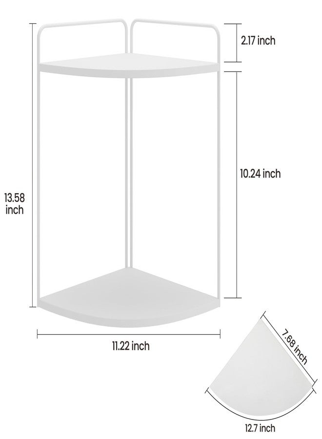 Forest Angle Bathroom Counter Organizer,Countertop Organizer,Vanity Organizers,Bathroom Storage,Bathrooms Sink Organizers,Counter Shelf,Corner Counter,Corner Shelves(White) - Image 2