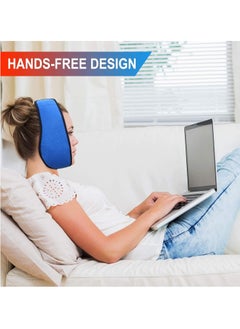 SYOSI Face Ice Pack Wrap for TMJ, Wisdom Teeth, with 4 Reusable Hot Cold Therapy Gel Packs, Pain Relief Chin, Head, Oral and Facial Surgery, Blue  - Image 3