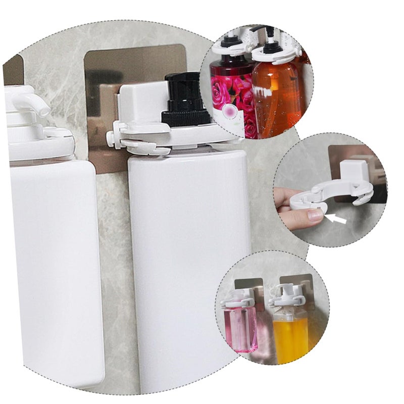 Adjustable No Drill Shower Gel Holder Wall Mounted for Bathroom Kitchen Tiles Glass Marble Wood - Image 4