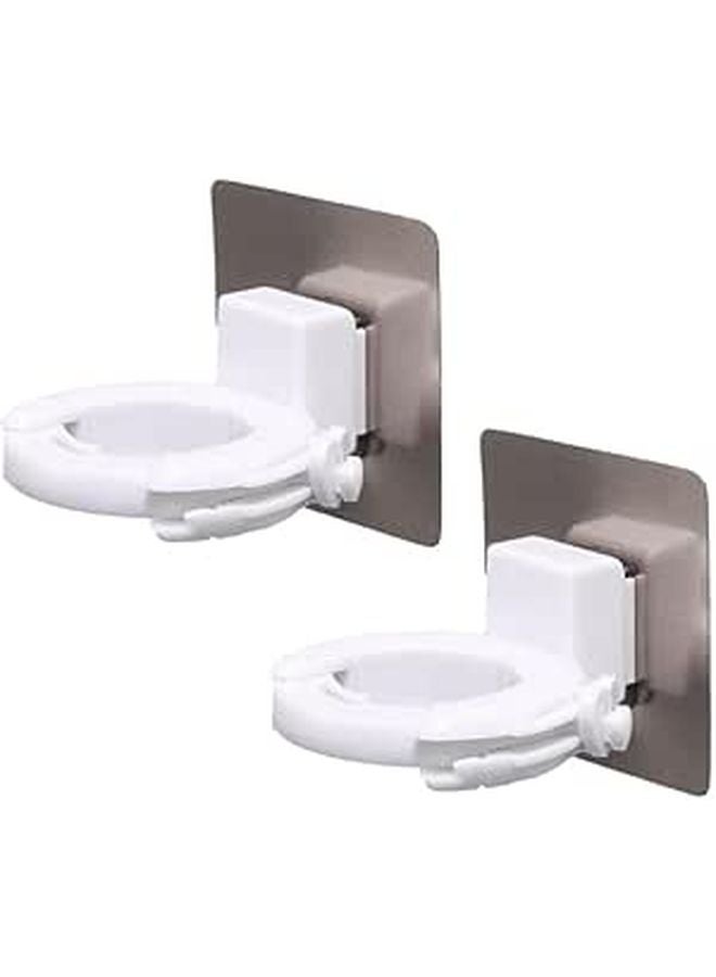 Adjustable No Drill Shower Gel Holder Wall Mounted for Bathroom Kitchen Tiles Glass Marble Wood - Image 1
