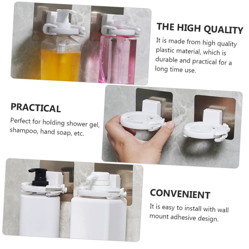 Adjustable No Drill Shower Gel Holder Wall Mounted for Bathroom Kitchen Tiles Glass Marble Wood - Image 3
