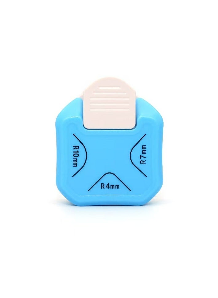 أداة قص الزوايا الصغيرة 3 في 1، أداة قص الزوايا الدائرية المتينة R4/R7/R10 مم، أداة قص الورق بنفسك، أداة قص البطاقات، أداة قص سكرابوكينغ - Image 1