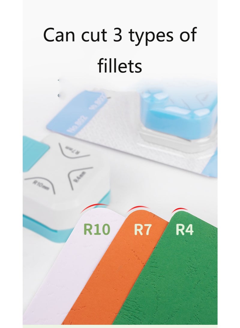 أداة قص الزوايا الصغيرة 3 في 1، أداة قص الزوايا الدائرية المتينة R4/R7/R10 مم، أداة قص الورق بنفسك، أداة قص البطاقات، أداة قص سكرابوكينغ - Image 4