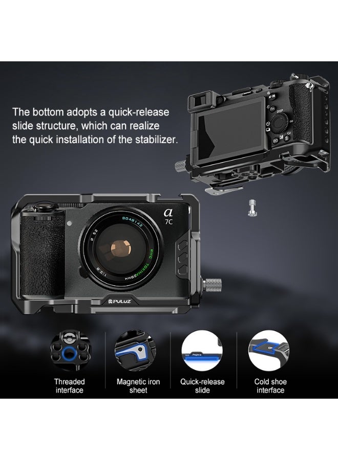 بولوز منصة تثبيت معدنية (Rig) من PULUZ لكاميرات Sony ILCE-A7CM2 / Alpha 7C II / Alpha 7CR - Image 5