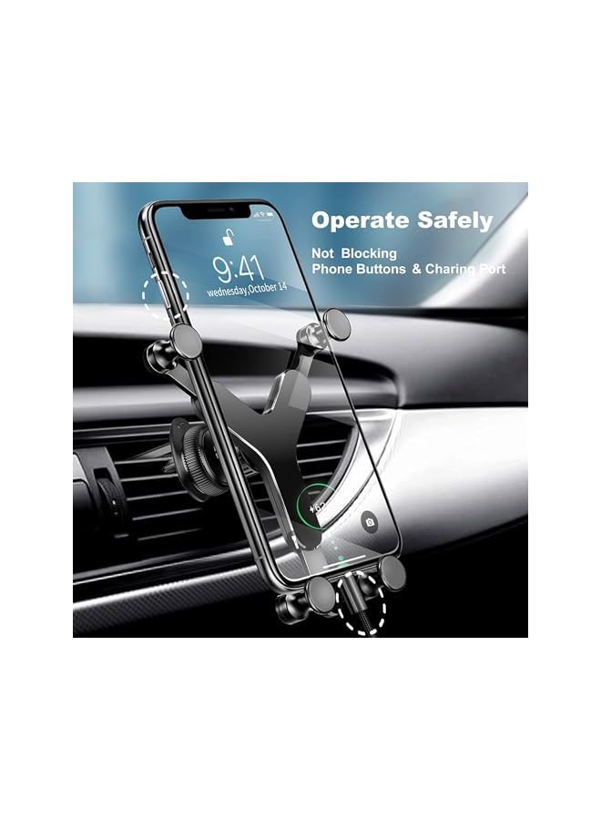 Green Tiger Car Phone Holder with Rotatable Swing Arm, Hands-Free Car Vent Phone Mount with Newest Metal Air Vent Clip Fit for All iPhone Android Smartphones - Image 2