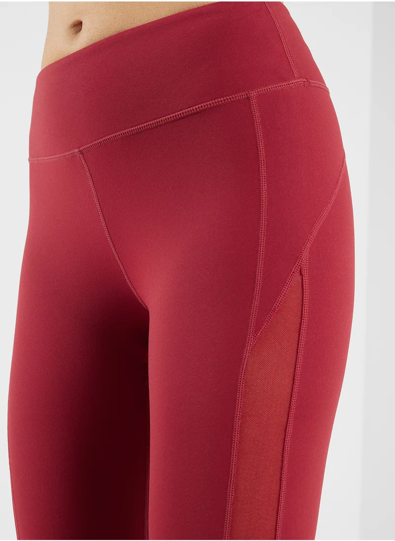 فورورد Mesh Side Pannel Cropped Leggings