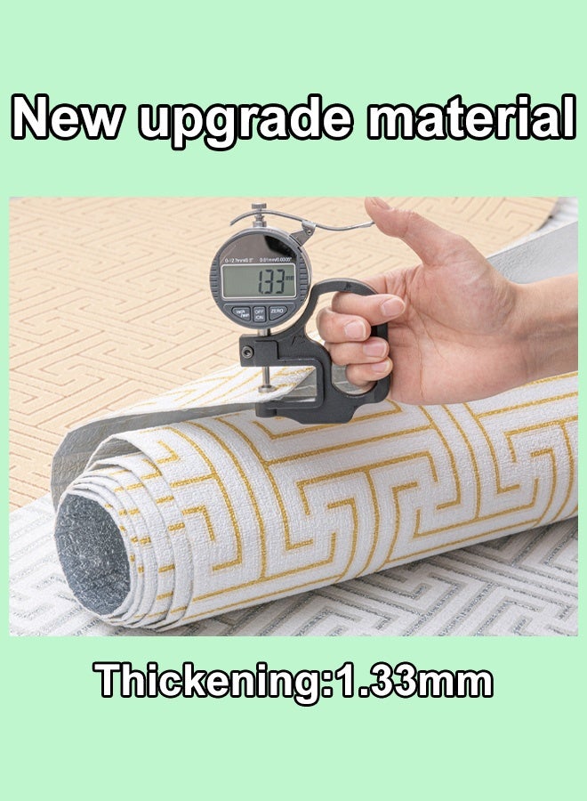 NOAEOU Thickened Wallpaper, 3D Wall Panels Roll 50x300cm Waterproof Self-Adhesive Wall Sticker, 3D Wallpaper Sticker Wall Covering for Home Decor, Living Room, Bedroom (White-012) - Image 4