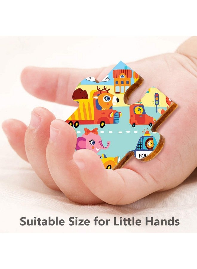 ويبي لعبة تركيب الصور المقطوعة الخشبية "ويبي ذا كيدي" لإشارة المرور، 40 قطعة - Image 4