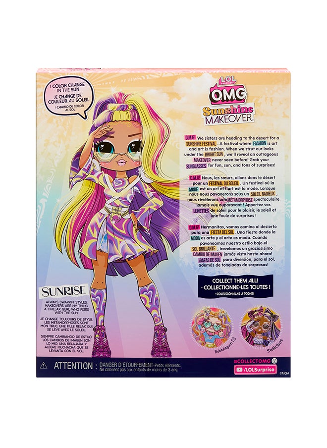 L.O.L. SURPRISE! O.M.G. Sunshine Makeover Fashion Doll Sunrise, Great Gift For Kids Girls Boys Ages 4 5 6+ Years Old  - Image 2