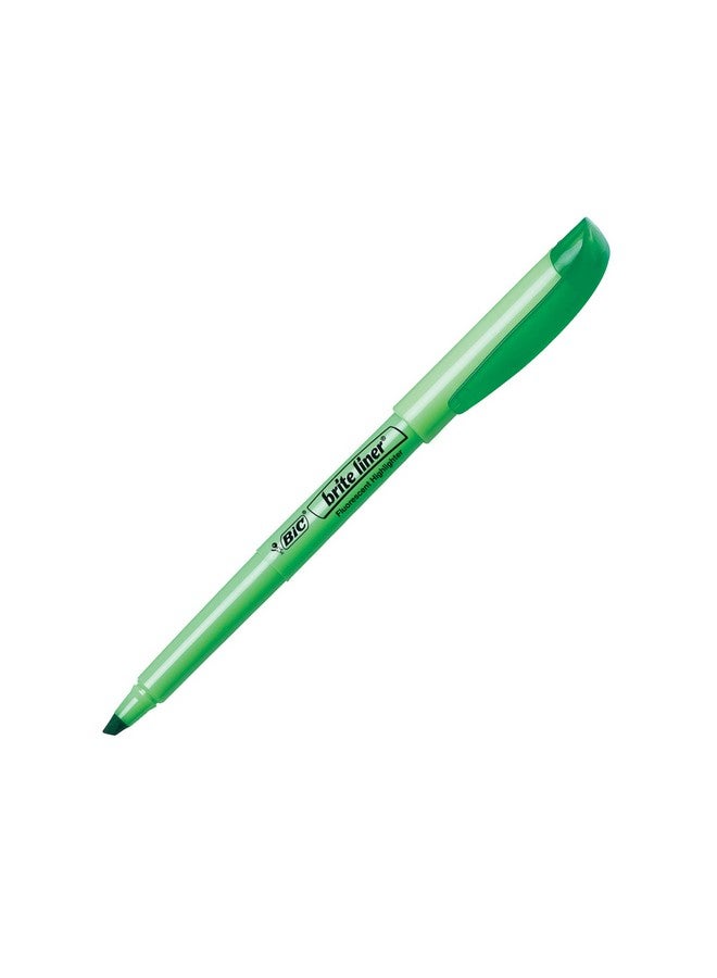 Bic BIC Brite Liner Highlighter, Chisel Tip, Green, 12-Count (BL11-GREEN)  - Image 2