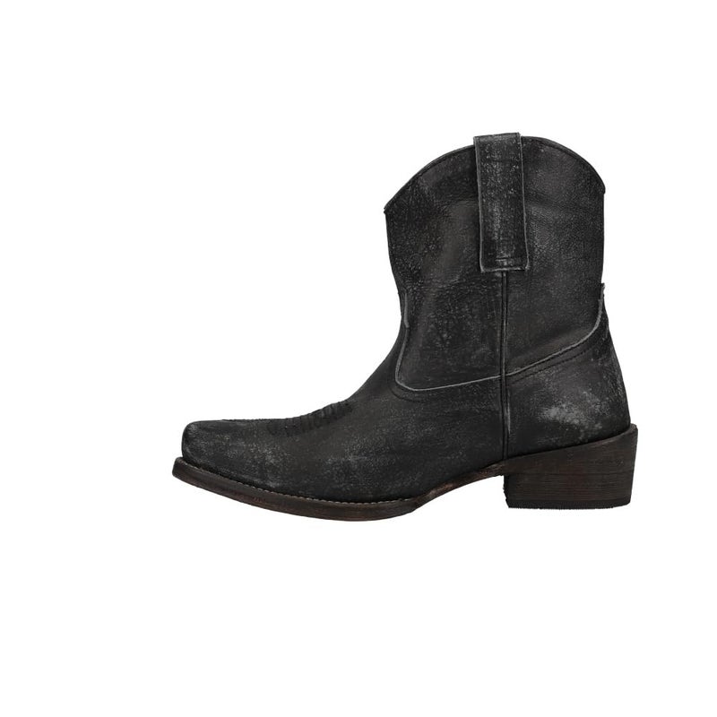 ROPER Womens Dusty Distressed Snip Toe Casual Boots Ankle Low Heel 1-2" - Black - Size 8.5 B - Image 3