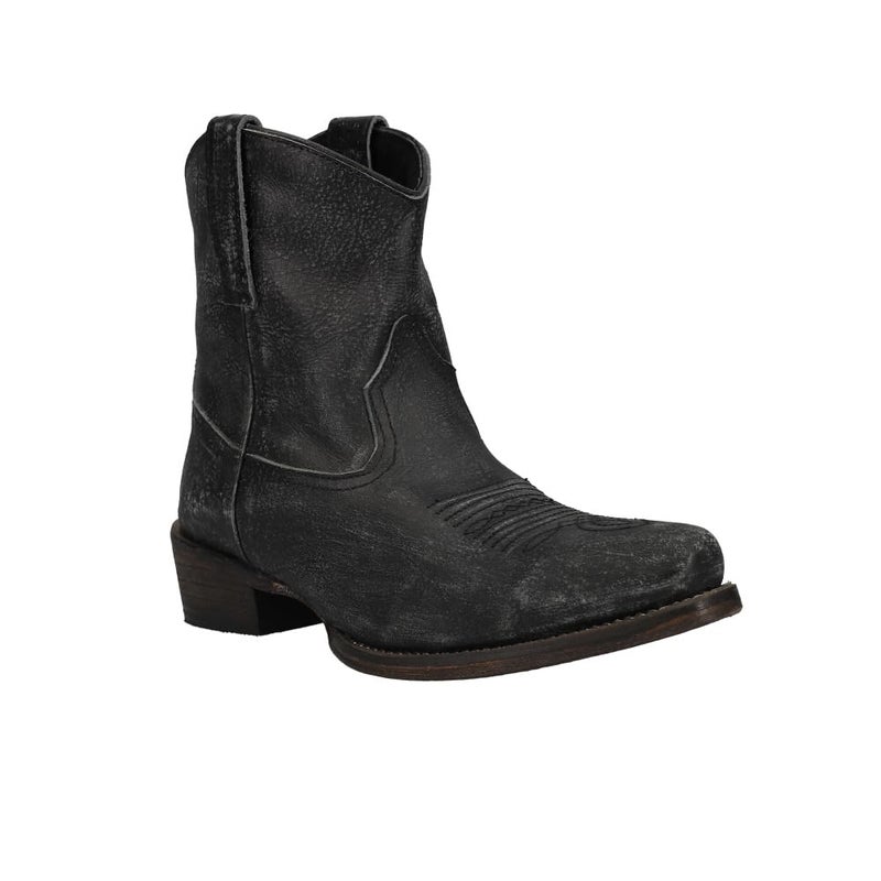 ROPER Womens Dusty Distressed Snip Toe Casual Boots Ankle Low Heel 1-2" - Black - Size 8.5 B - Image 2