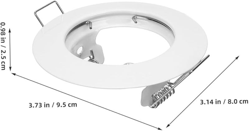 6 Inch White Recessed Lighting Trim Ring LED Spotlight Housing Cover - Image 3
