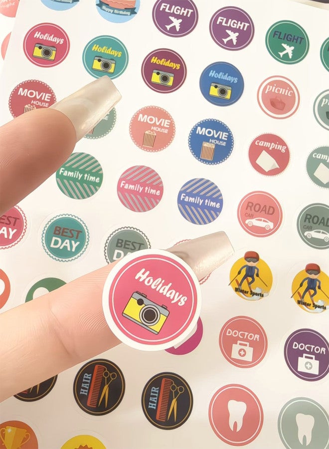 Planner Reward Theme Stickers, Waterproof Creative Memo Markers, Self-Adhesive Decals for Journaling & Scrapbooking - Image 5