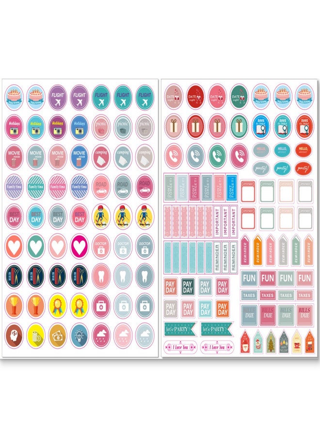 Planner Reward Theme Stickers, Waterproof Creative Memo Markers, Self-Adhesive Decals for Journaling & Scrapbooking - Image 1