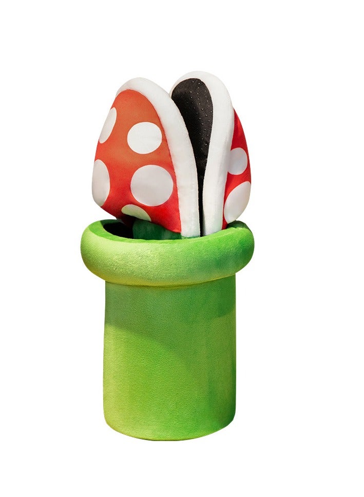 general Winter Cute Piranha Plant House Slippers Funny Super Piranha Flower Mushroom Slippers Home Loafer Gift for Women Men Green One Size Wide - Image 2