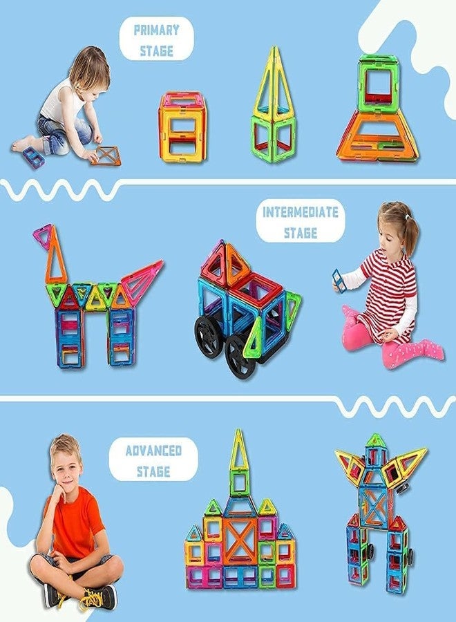 KIPA GAMING Magplay Magnetic Blocks 38 Pcs | Multi-Shape & Colour Magnetic Blocks | STEM Building Set for Kids 3+ | Creative Construction Learning Toy | Educational Game for Boys & Girls (Block 38) - Image 3