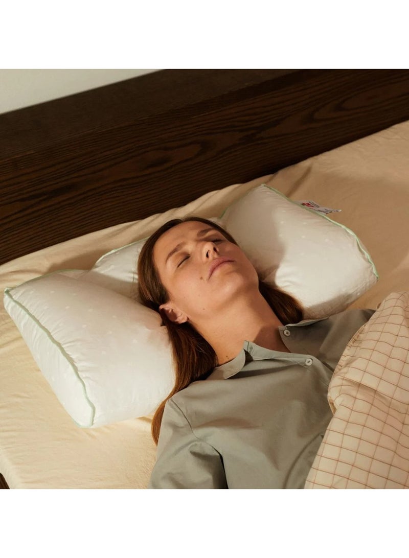 NORDIC SLEEP Fossflakes Chiropratic Pillow Small Size: 34 x 58 x 12 cm - WS TC233  - Image 2