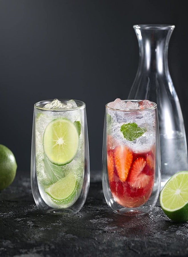 Baskety Glass Coffee Mugs - Double Wall Insulated Mug Set Without Handle, Perfect for Latte, Americano, Cappuccinos,180ml Tea Bag, Beverage (Pack of 2) - Image 5