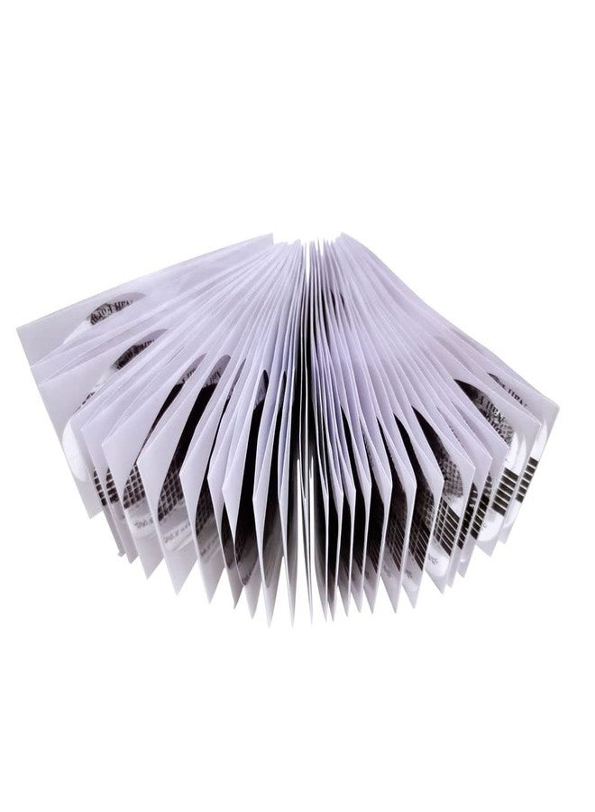 VNC Silver Horseshoe Nail Extension Tips - Acrylic Nail Forms for Gel & Acrylic, UV Guide Stickers - 200pcs - Image 4