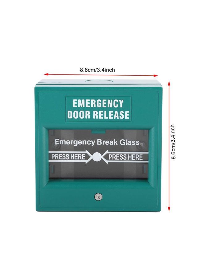 NIBEMINENT Fire Emergency Break Glass Green/Silver/White  - Image 2