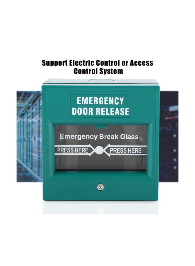 NIBEMINENT Fire Emergency Break Glass Green/Silver/White  - Image 3