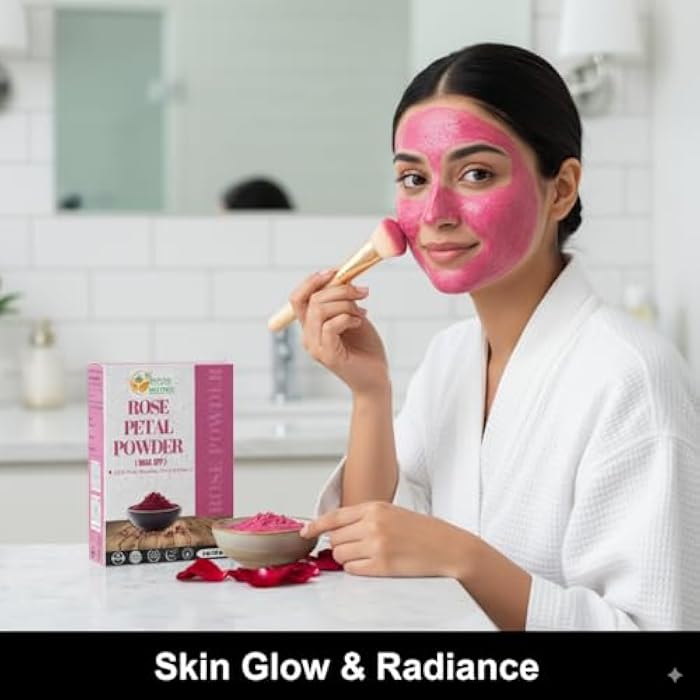 Herbs Botanica Rose Petal Powder Natural, Chemical Free Rose Powder for Face Masks, Skin Care, DIY Beauty, Aromatherapy, and Culinary Use – 2 oz, No Added Preservatives or Colors - Image 4