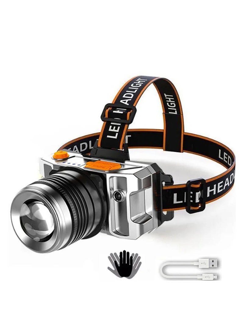 هابي لايت مصباح رأس صغير قابل للشحن بمنفذ USB  - Image 5