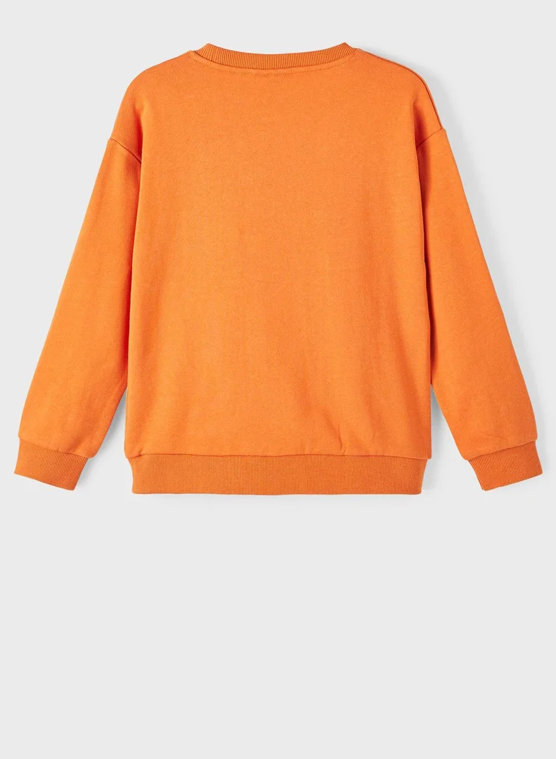 NAME IT Kids Slogan Sweatshirt