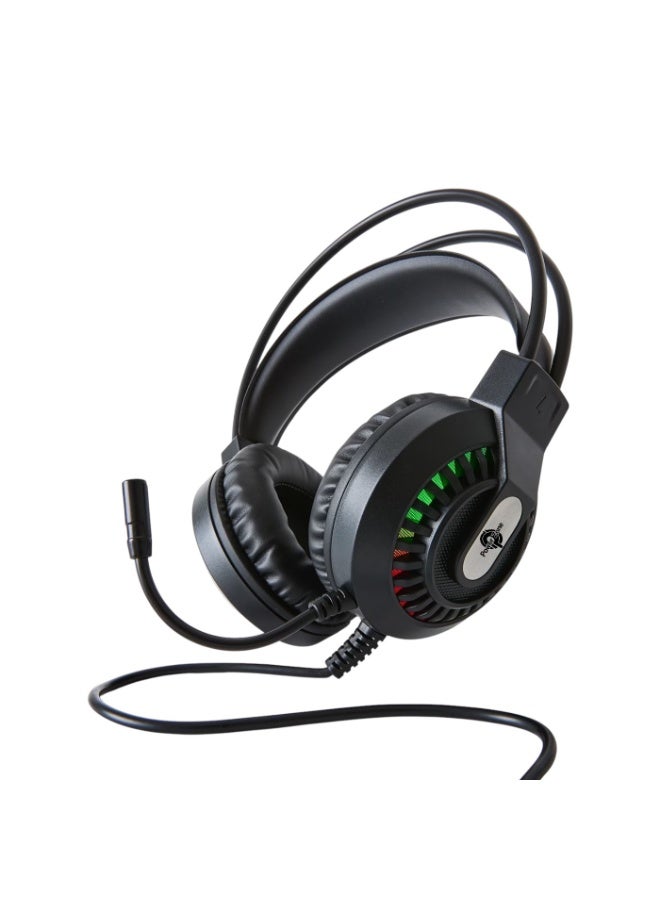 power zone PZ-3000 Gaming Headset RGB LED, Stereo Surround Sound, Noise-Isolating Microphone, USB + 3.5mm Wired Gaming Headphones for PC, PS4, PS5, Xbox, Laptop & Mobile - Image 4