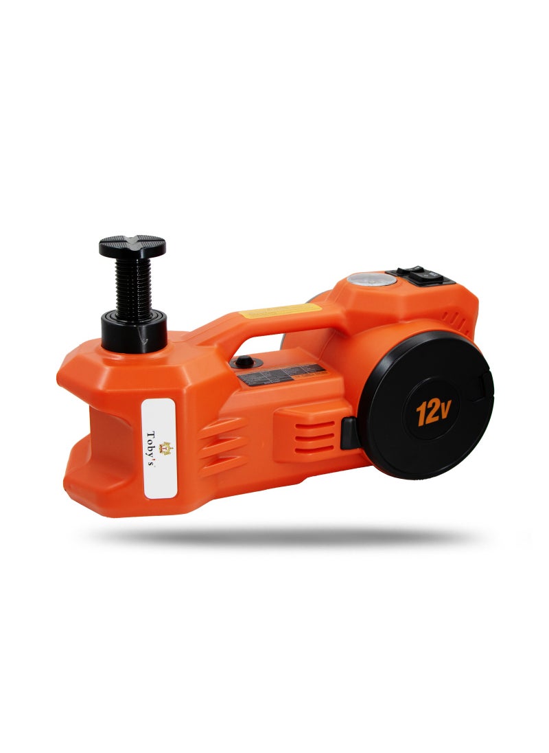 Toby's - Car Jack Electric 12V 5T 3 in 1 Electric Hydraulic Floor Jack Tire Inflator Pump - Image 1