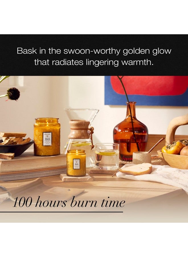 فولوسبا شمعة فولوسبا العنبر البلطيقي، وعاء شمعة كبير، 18 أونصة، مدة احتراق 100 ساعة، فتائل طبيعية بالكامل وشمع جوز الهند لحرق نظيف، نباتي، تم سكبها في الولايات المتحدة الأمريكية - Image 4