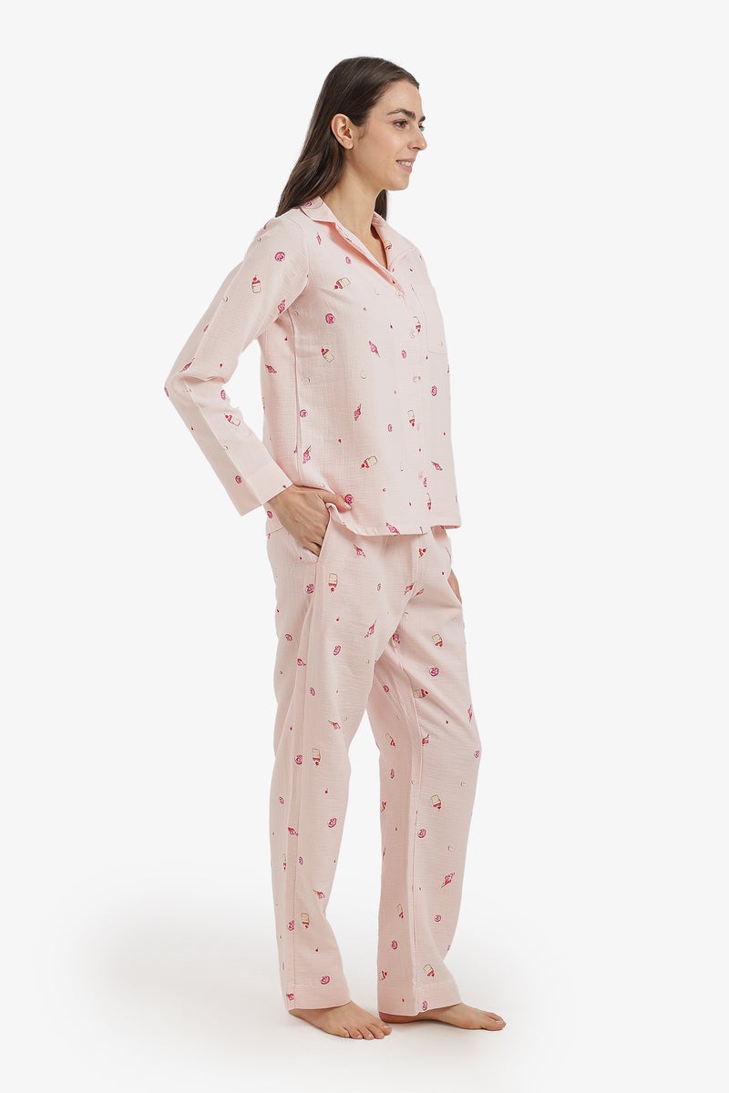 Carina طقم بيجاما مطبوع بحلويات - Image 3
