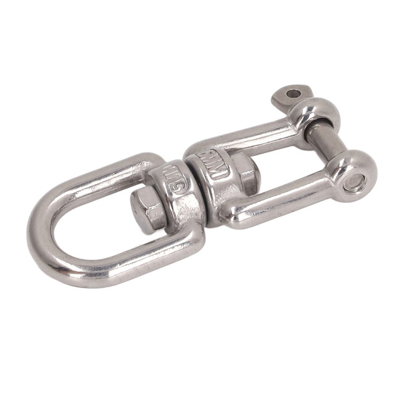 Double Jaw Shackle Professional Heavy Duty 304 Stainless Steel Rolling Shackle Device for Swing Climbing Rope 5mm/0.20in - Image 4