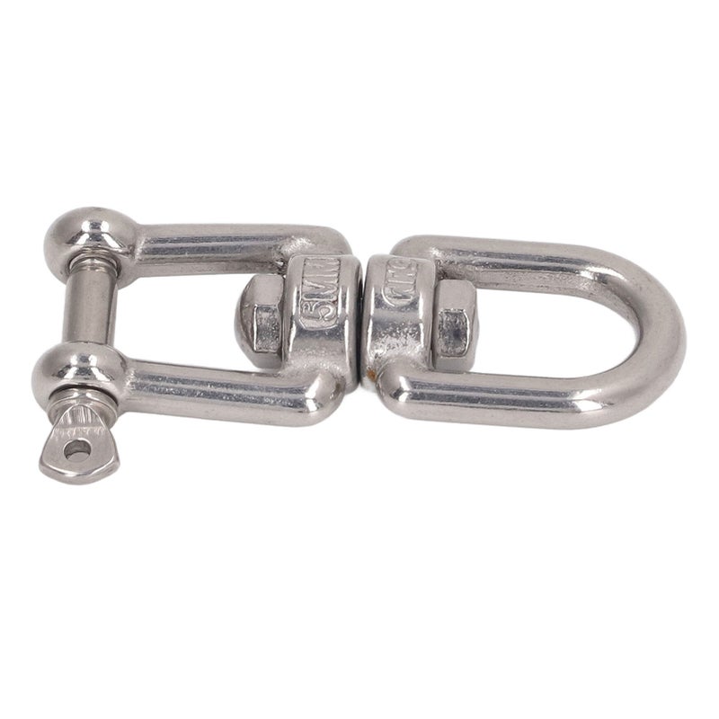 Double Jaw Shackle Professional Heavy Duty 304 Stainless Steel Rolling Shackle Device for Swing Climbing Rope 5mm/0.20in - Image 5