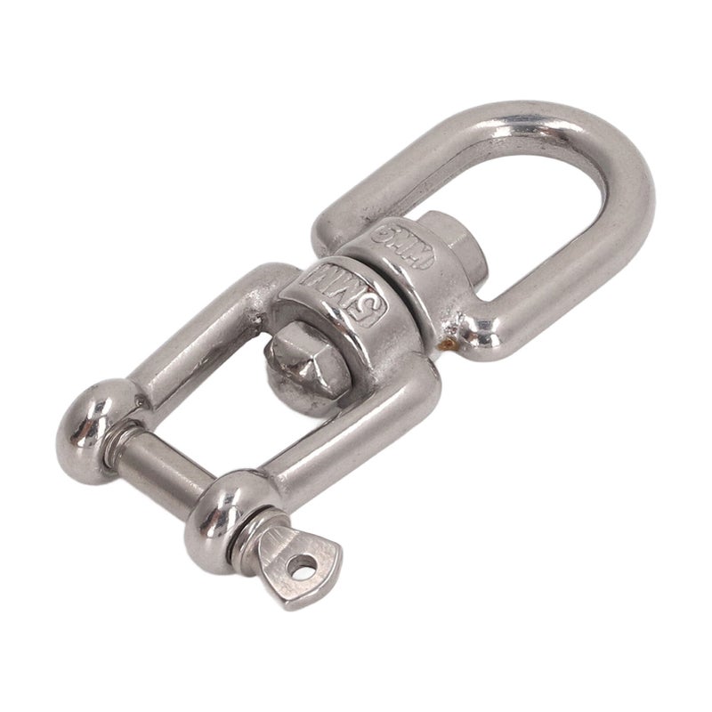 Double Jaw Shackle Professional Heavy Duty 304 Stainless Steel Rolling Shackle Device for Swing Climbing Rope 5mm/0.20in - Image 3