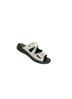 Ladies Flat  Sandals 93447-AR Platin