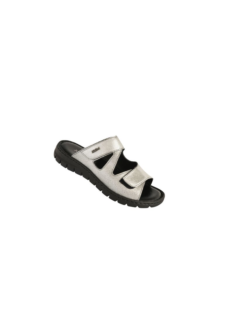 Josef Seibel - Ladies Flat  Sandals 93447-AR Platin - Image 1