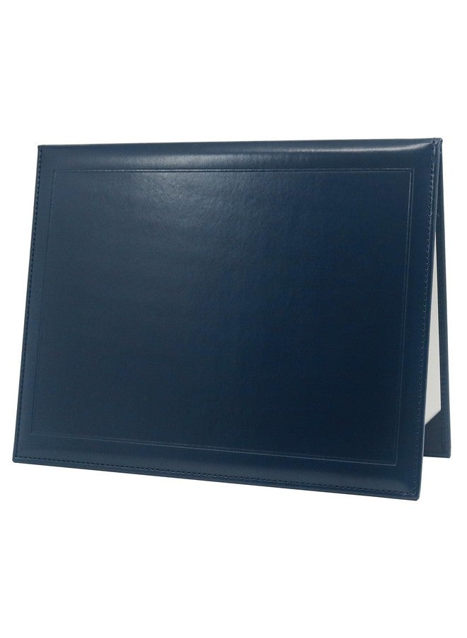 جرادجويشون مول غطاء دبلومة جلدي ناعم للشهادة مقاس 8.5 × 11 حامل دبلومة التخرج مبطن باللون الأزرق الداكن - Image 1