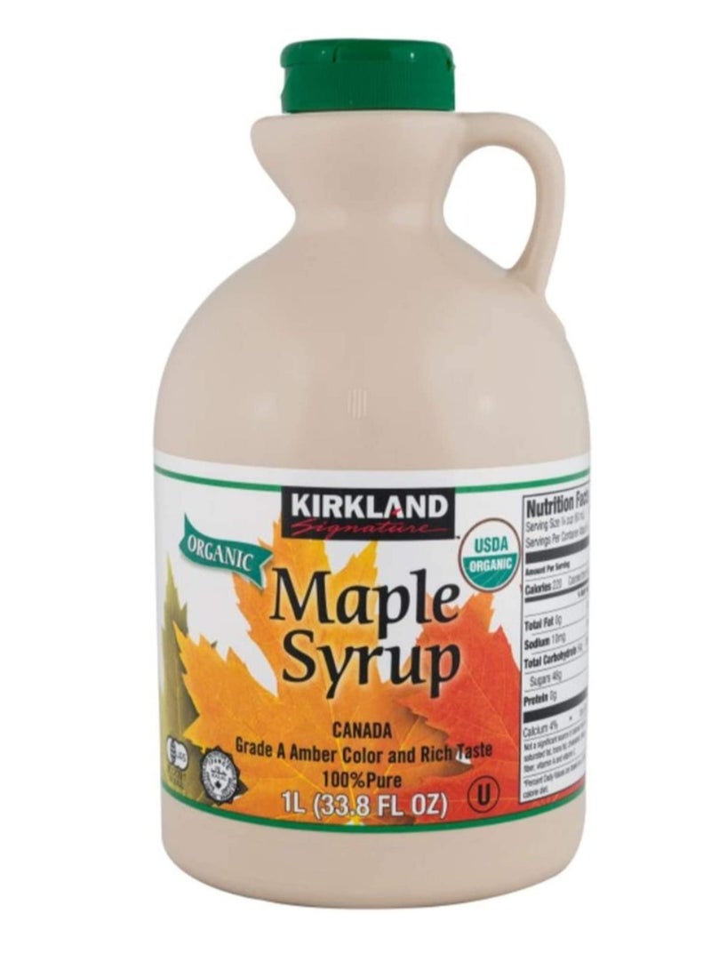 Kirkland Signature 100% Pure Maple Syrup Grade A Color And Rich Taste 1L - Image 1