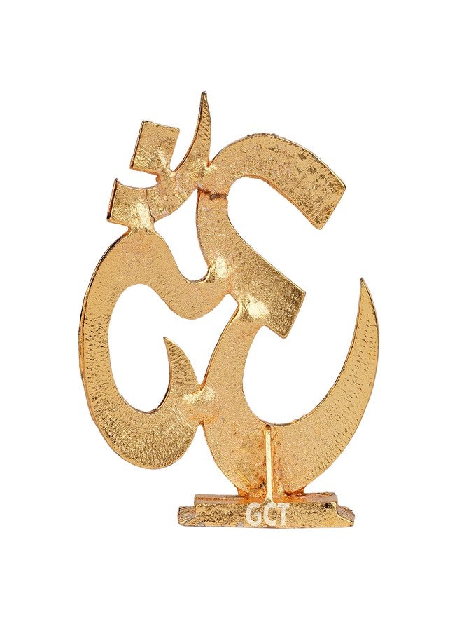 GCT Hindu Religious Symbol OM Idol (B-193) Gold Metal Statue for Home Décor Car Dashboard Mandir Pooja Murti Temple Puja Office Table Showpiece - Image 5