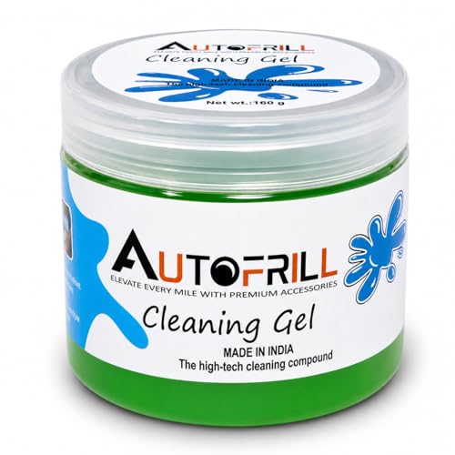 AUTOFRILL Cleaning Gel for Car AC Vent Interior Dust Keyboard Cleaner Super Clean Gel Cleaner Kit Universal Car Interior, Keyboard, PC, Laptop Cleaning Kit Car Cleaning Gel (Green-160 gm) (Pack of 1) - Image 1