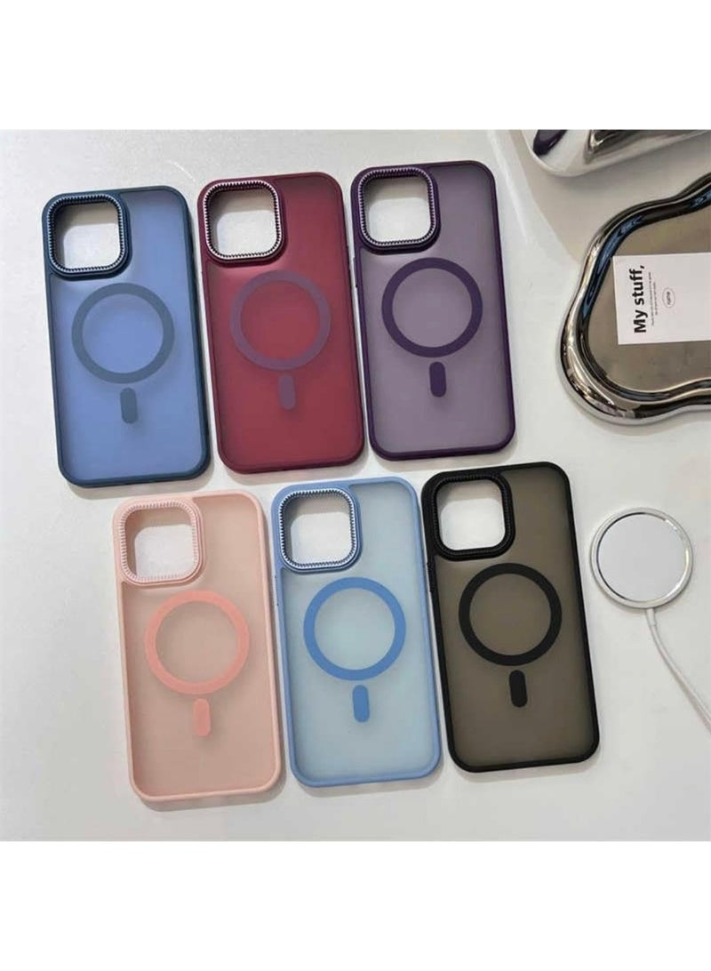 Case for Samsung S25 Ultra Case Magnetic Translucent Matte Phone Cases [Compatible with MagSafe] Thin Slim Fit Shockproof Bumper Hard Protective Cover for Women Men Girls - Image 2