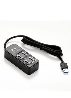 Generic High-Speed USB 3.0 Hub Model P-1901 - 4 Ports - Supports 1TB HDD with Blue LED Power Indicator - Black Color  - Image 4