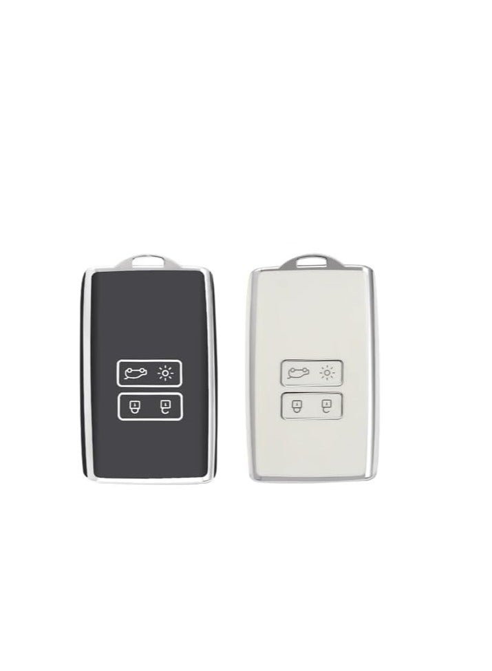 Remote Cover compatible with Renault Clio Kadjar Koleos Megane Zoe Scenic Arkana Captur Case 4 Button Key - Image 1