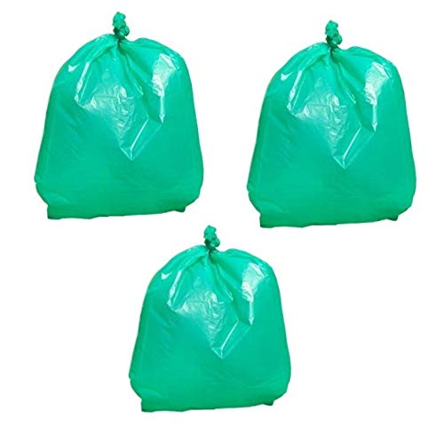 Clean India Garbage bags Clean India - 3 Packs Medium Garbage Bags for Dry and Wet Waste,(90 pcs) (Green) - Image 3
