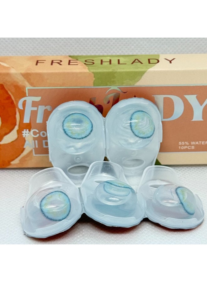 Fresh Lady Russian Blue Contact Lenses - Image 5