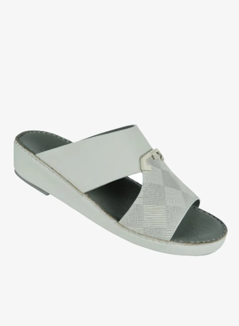 Barjeel Uno Mens Arabic Sandals BSP1-56 Light Grey